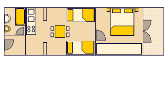Půdorys apartmánu - A2 - 2+2